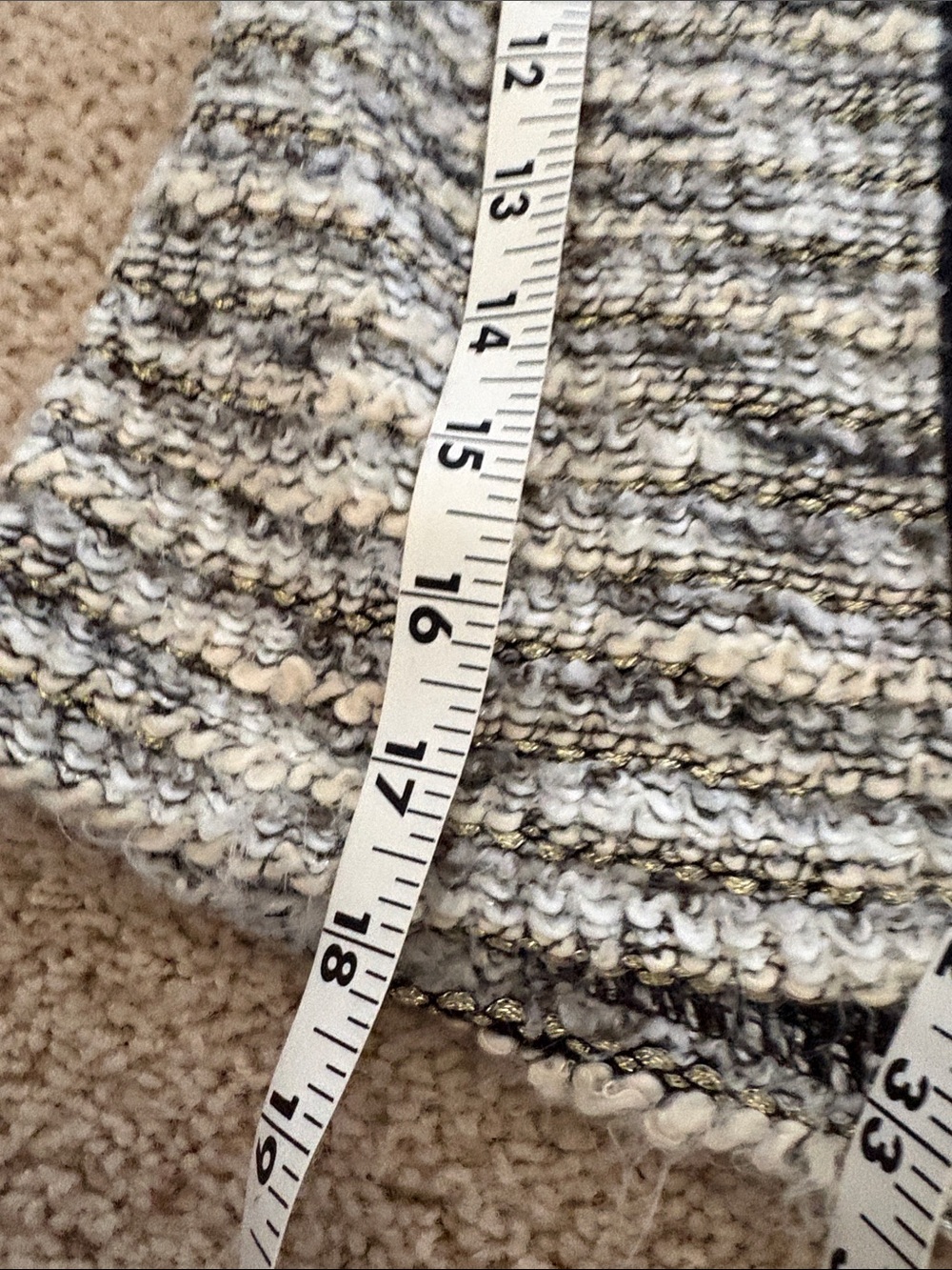 H&M Women's Black and White Textured Bouclé Open Cardigan - Picture 9 of 9